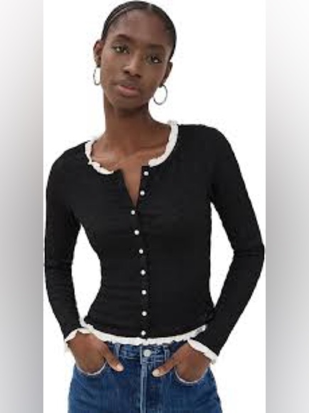 NwT: Free people Blackbird Ruffle Cardigan💥